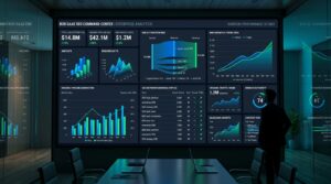 B2B SaaS SEO strategy executive command center dashboard displaying organic pipeline and ARR metrics