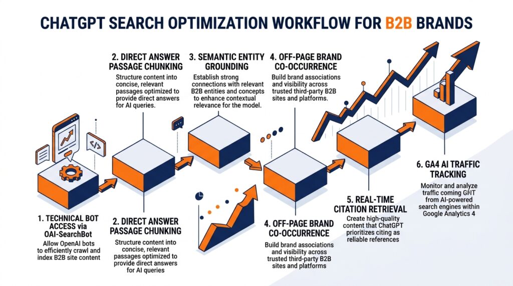 ChatGPT search optimization for B2B brands